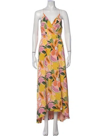 Pre-owned Hutch Floral Print Nightgown In Pink