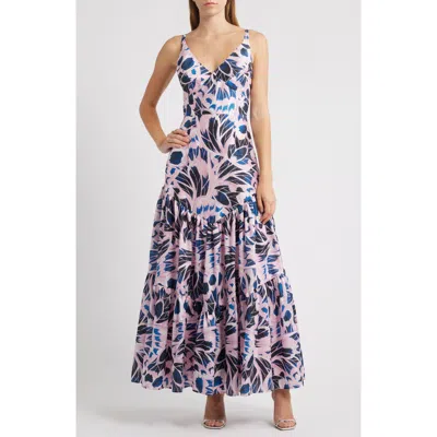 HUTCH HUTCH FLORAL TIERED GOWN