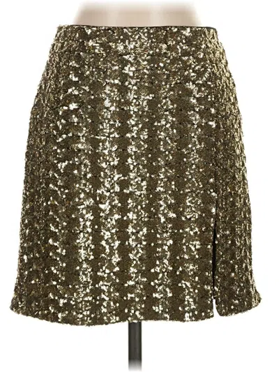 Pre-owned Hutch Formal Skirt In Gold