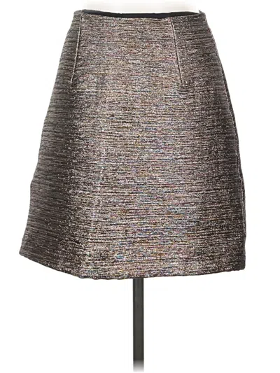 Pre-owned Hutch Formal Skirt In Gray