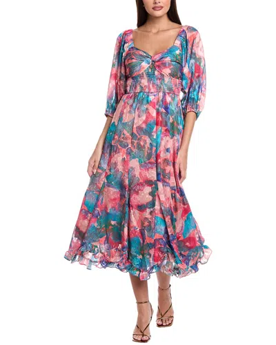 Hutch Gardenia Midi Dress In Multi