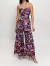 Hutch Getty Jumpsuit In Blush Seaside In Multi