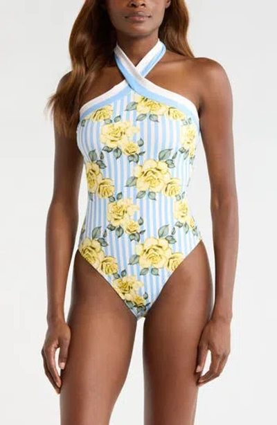 Hutch Halter One-piece Swimsuit In Multi