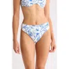 Hutch High Waist Bikini Bottoms In Blue