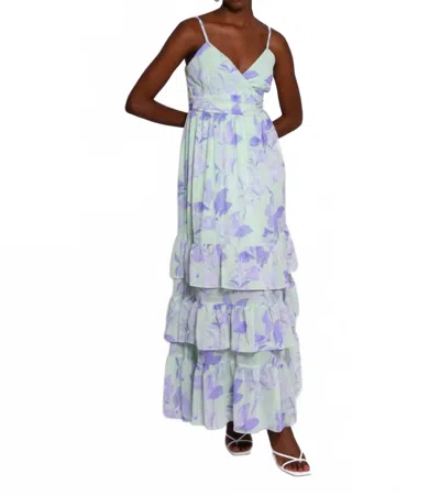 Hutch Imani Maxi Dress In Patina Tropical Foliage In Multi
