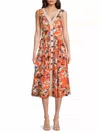 Hutch Indy Floral Midi Dress In Multi