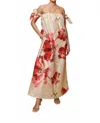 Hutch Iris Maxi Dress In Taupe Breezy Bloom In Multi