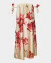 Hutch Iris Maxi Dress In Taupe Breezy Bloom