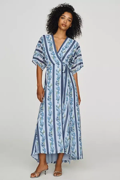 Hutch Iris Strapless Pleated A-line Midi Dress In Multi