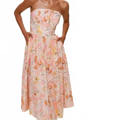 HUTCH IRIS WATERCOLOR DRESS IN MULTI