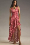 HUTCH ISADORA SLEEVELESS WRAP MIDI DRESS