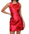Hutch Chesca Dress In Red Spacious Roses In Red