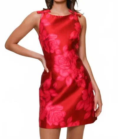 Hutch Japanese Garden Dress In Red Spacious Roses