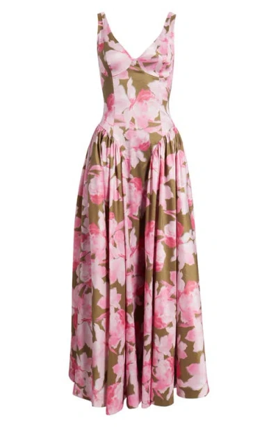 Hutch Jemma Floral Maxi Dress In Pink