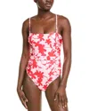 Hutch Ruched Belted One-piece Swimsuit