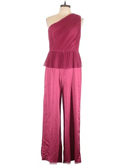 Pre-owned Hutch Jumpsuit In Burgundy