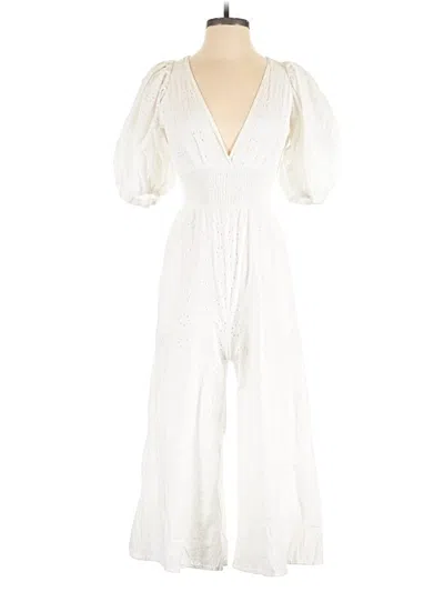Pre-owned Hutch Jumpsuit In Ivory