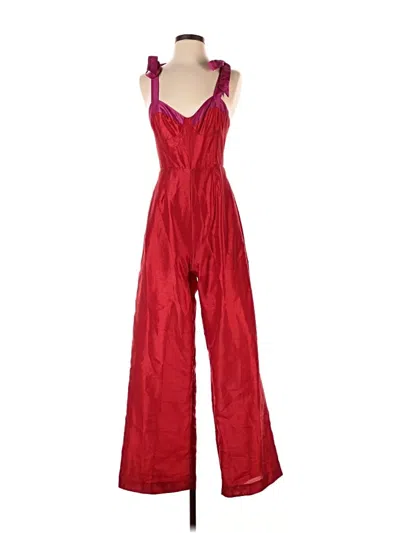Pre-owned Hutch Jumpsuit In Red
