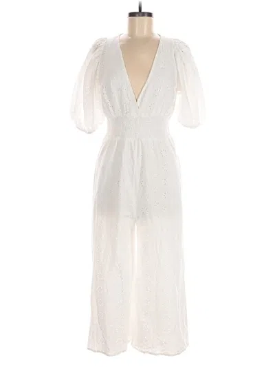 Pre-owned Hutch Jumpsuit In White