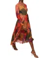 Hutch Kala Dress In Organic Layered Geo In Multi