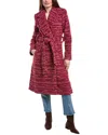 Hutch Kat Wool-blend Coat In Pink