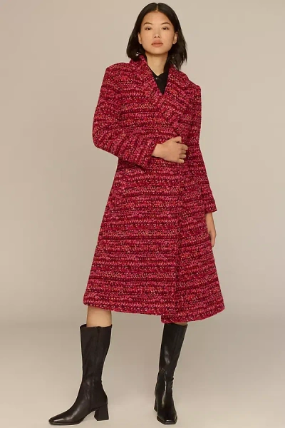 Hutch Kat Wrap Coat Jacket In Pink