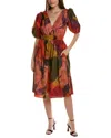 Hutch Kingston A-line Midi Dress In Red