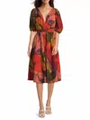 Hutch Kingston A-line Midi Dress In Multi