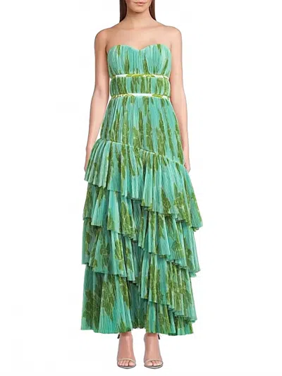 Hutch Lanza Gown In Seafoam Dramatic In Green