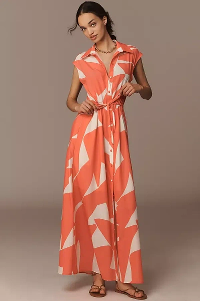 Hutch Layton Sleeveless Maxi Dress In Orange