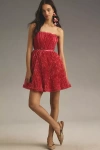 Hutch Lenzy Strapless Mini Dress In Pink