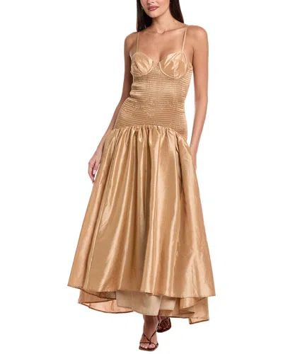 Hutch Lietta Midi Dress In Neutral