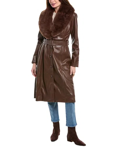 Hutch Liv Coat In Brown