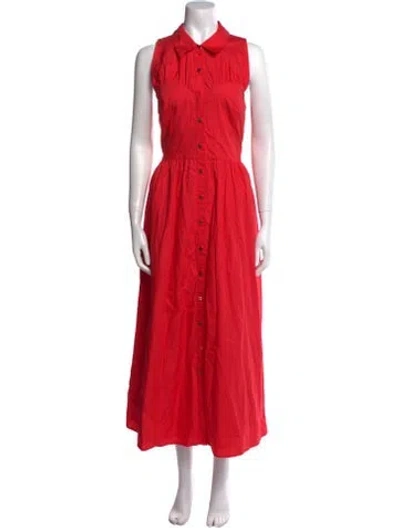 Pre-owned Hutch Long Dress In Red