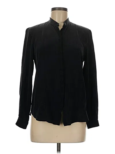Pre-owned Hutch Long Sleeve Blouse In Black