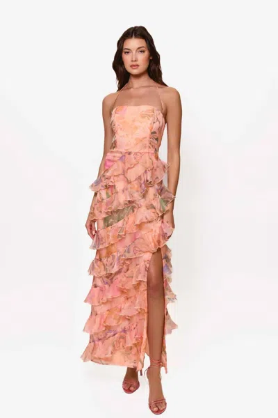 Hutch Lou Dress In Orange Tone In Neutral