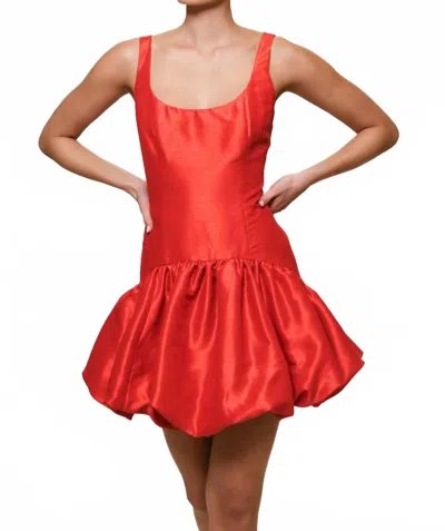 Hutch Lowry Dress In Red In Orange