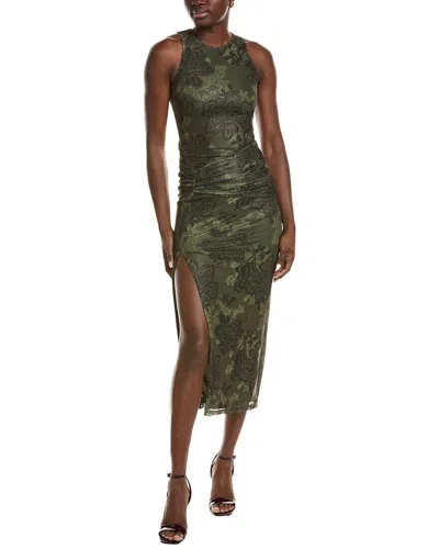 Hutch Lumi Midi Dress In Green