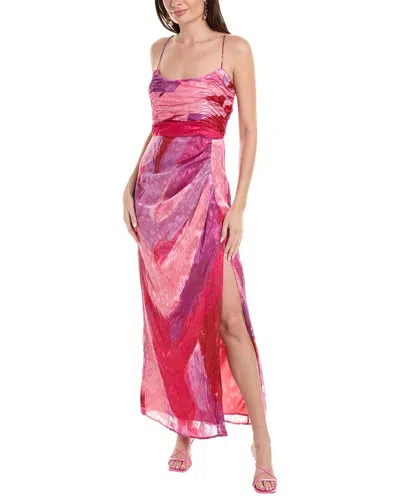 Hutch Luxe Maxi Dress In Fuchsia