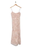 Hutch Luxe Slipdress In Sand