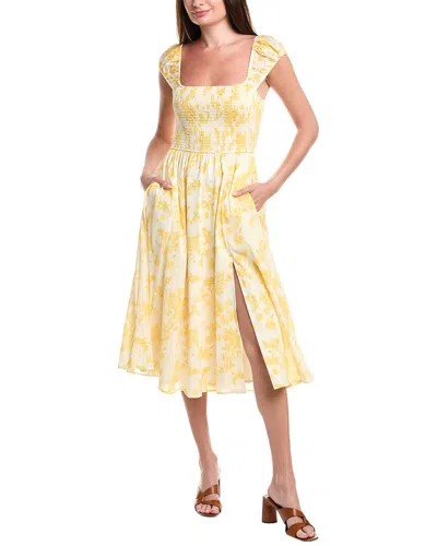 Hutch Malone Midi Dress In Yellow