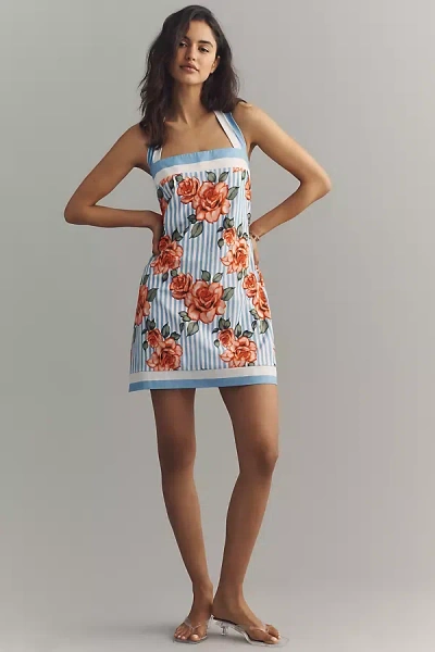 Hutch Maren Halter-neck Mini Dress In Blue