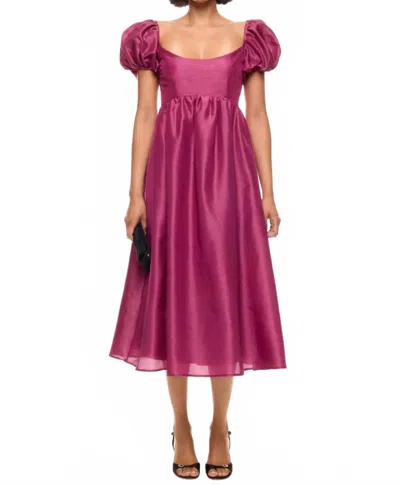 Hutch Marian Fit And Flare Dress In Wine/plum In Purple