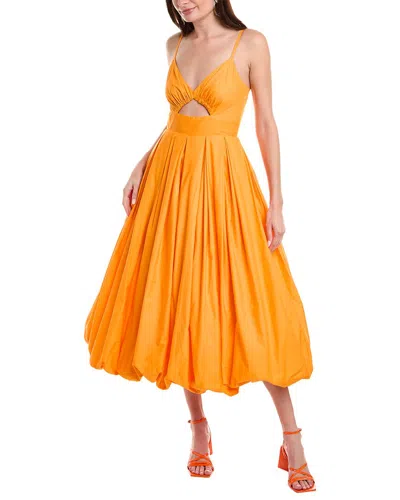 Hutch Marley Midi Dress In Orange
