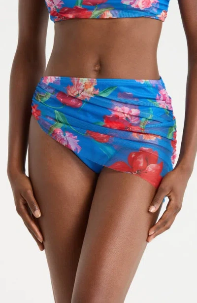 Hutch Mazina Skirted Bikini Bottoms In Blue