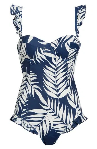 Hutch Mckenzie One-piece Swimsuit In Blue