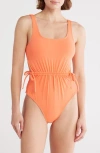 Hutch Mendes One-piece Swimsuit In Orange