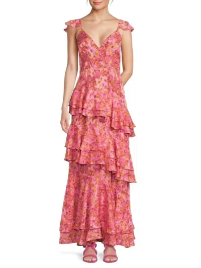 Hutch Miah Maxi Dress In Pink