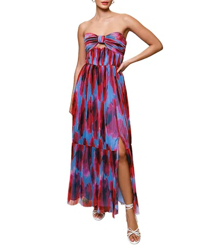 HUTCH MICAH STRAPLESS TULLE GOWN