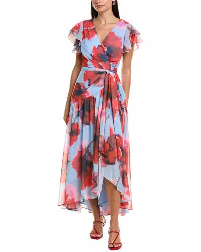 Hutch Zola Maxi Wrap Dress In Multi